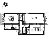 ボンジュール岡山手　2番館 101 ｜ 大阪府枚方市岡山手町（賃貸アパート2LDK・1階・50.12㎡） その2