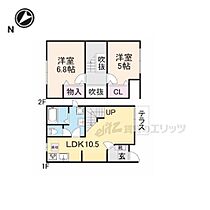 フィオーレII 102 ｜ 大阪府枚方市茄子作3丁目（賃貸テラスハウス2LDK・1階・56.51㎡） その2