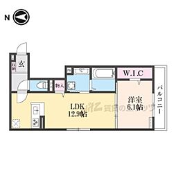 カーサ・コチネッラ 2階1LDKの間取り