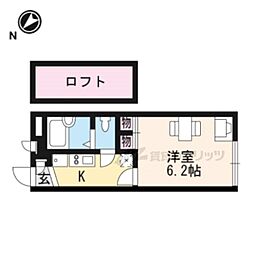 レオパレスたんぽぽ 1Kの間取図画像