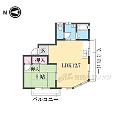 大広ビル 1LDKの間取図画像