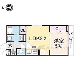 サギタリウスレオ2 1LDKの間取図画像
