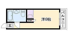 中岡ハイツ  ｜ 兵庫県加古川市加古川町本町（賃貸アパート1R・1階・17.20㎡） その2