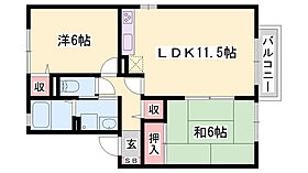 サンハイツ和田  ｜ 兵庫県西脇市和田町（賃貸アパート2LDK・1階・53.76㎡） その2