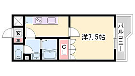 シャンピニオンII  ｜ 兵庫県加古郡播磨町宮北3丁目（賃貸アパート1K・1階・26.25㎡） その2