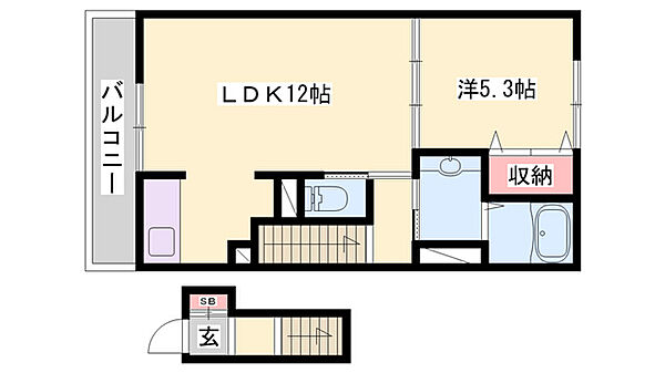 DKSELECT宝殿I ｜兵庫県加古川市東神吉町西井ノ口(賃貸アパート1LDK・2階・43.32㎡)の写真 その2