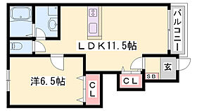 クレシアI  ｜ 兵庫県加古川市尾上町安田（賃貸アパート1LDK・1階・44.95㎡） その2