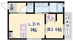 La　maison du bonheur　II  ｜ 兵庫県高砂市米田町米田（賃貸アパート1LDK・1階・28.98㎡） その2