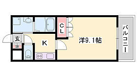 エルシオンII  ｜ 兵庫県加古川市野口町坂元4丁目（賃貸アパート1K・2階・29.75㎡） その2