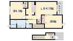 サンセールIV  ｜ 兵庫県加東市下滝野1丁目（賃貸アパート2LDK・2階・58.86㎡） その2