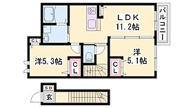 プロシード王子  ｜ 兵庫県小野市王子町（賃貸アパート2LDK・2階・54.02㎡） その2