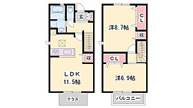 ＡＱＵＩＬＡ緑が丘  ｜ 兵庫県三木市緑が丘町本町1丁目（賃貸アパート2LDK・1階・66.84㎡） その2