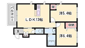 シャーメゾン尾上  ｜ 兵庫県加古川市尾上町長田（賃貸アパート2LDK・1階・53.00㎡） その2