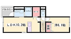 チェルシー  ｜ 兵庫県加古川市平岡町新在家（賃貸アパート2K・2階・44.88㎡） その2