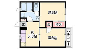 ハイムソレイユB  ｜ 兵庫県高砂市米田町米田（賃貸アパート2K・1階・43.23㎡） その2