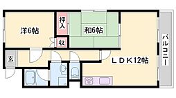 ヴィラパストラル 2LDKの間取図画像