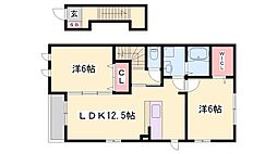 ラッフィナート1 2LDKの間取図画像