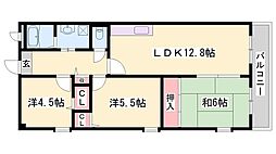オーシャン 3LDKの間取図画像
