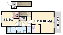 くるり 1LDKの間取図画像
