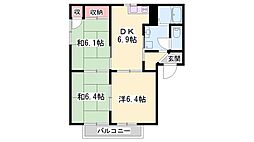 M'sシーサイドプラザD 3DKの間取図画像