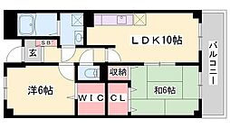 グレイス大久保 2LDKの間取図画像