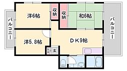 増田ハイツ 3DKの間取図画像