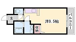 ソフィア21溝之口2 ワンルームの間取図画像