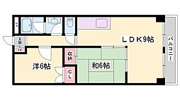 コーポいけの 2LDKの間取図画像