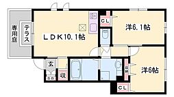 メルベーユ福里 A棟 2階
