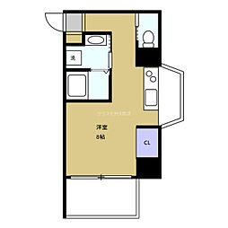 JJCOURT磯路3 ワンルームの間取図画像