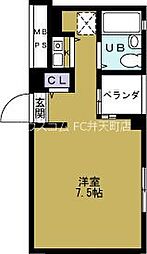 天保山ハーバービュー ワンルームの間取図画像