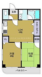 moco-06 2LDKの間取図画像