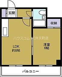 ラパンジール朝潮橋 1LDKの間取図画像