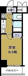 エステムコート大阪ベイエリア 1Kの間取図画像