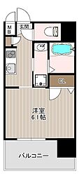 大阪市港区築港4丁目マンション 1Kの間取図画像