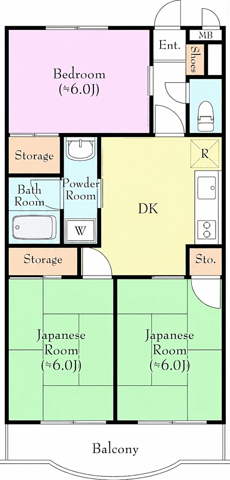 1階 東向き 3DK