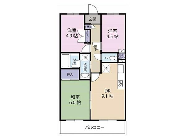 間取りを拡大表示