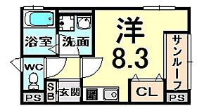 CASAアミティー  ｜ 兵庫県伊丹市柏木町１丁目（賃貸アパート1R・1階・27.16㎡） その2