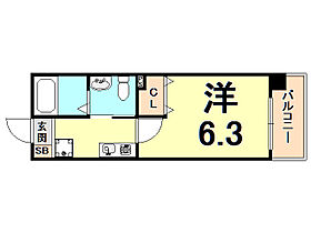 ダイドーメゾン阪神西宮駅前  ｜ 兵庫県西宮市産所町（賃貸マンション1K・8階・20.50㎡） その2