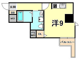 Solcerejeira西宮  ｜ 兵庫県西宮市戸田町（賃貸マンション1R・7階・25.69㎡） その2