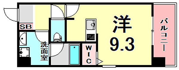 Le CINQ 尼崎東 ｜兵庫県尼崎市杭瀬北新町４丁目(賃貸マンション1R・4階・27.00㎡)の写真 その2