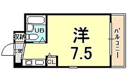 ラファエラ鳴尾II  ｜ 兵庫県西宮市鳴尾町１丁目（賃貸マンション1R・5階・18.50㎡） その2