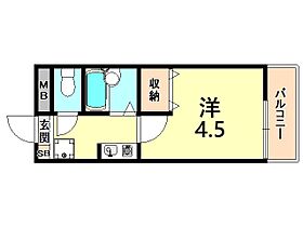 ステラハウス38  ｜ 兵庫県西宮市今津曙町（賃貸マンション1K・4階・17.11㎡） その2