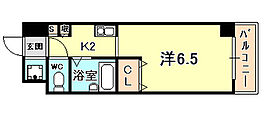 ブランベール甲東園  ｜ 兵庫県西宮市松籟荘（賃貸マンション1K・5階・21.02㎡） その2