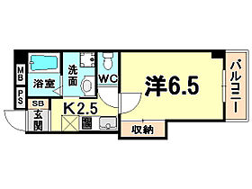 エクセル新伊丹  ｜ 兵庫県伊丹市南本町７丁目（賃貸マンション1K・5階・22.00㎡） その2