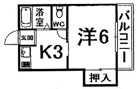 プチメゾン池田  ｜ 兵庫県尼崎市南武庫之荘１丁目（賃貸マンション1K・3階・20.87㎡） その2