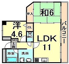 グランドメゾン昆陽II  ｜ 兵庫県伊丹市昆陽東５丁目（賃貸マンション2LDK・2階・52.35㎡） その2