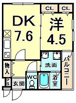 フジパレス西本町  ｜ 兵庫県尼崎市西本町２丁目（賃貸アパート1DK・2階・32.60㎡） その2