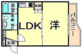 ウィンディつかしん西  ｜ 兵庫県伊丹市稲野町２丁目（賃貸マンション1DK・2階・30.60㎡） その2