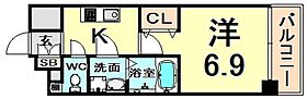 エス・キュート尼崎  ｜ 兵庫県尼崎市長洲本通１丁目（賃貸マンション1K・7階・24.00㎡） その2